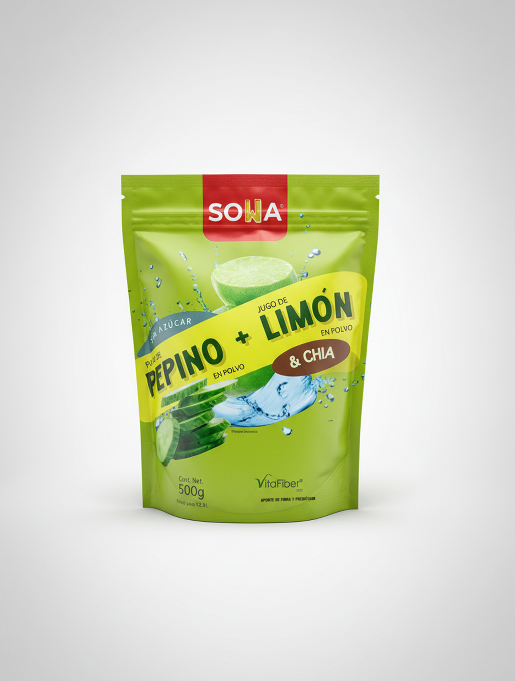 SOWA Pepino+Limón+Chía